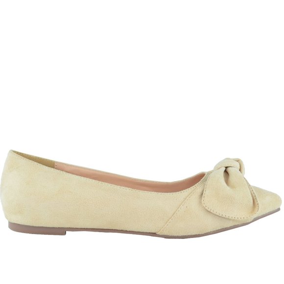 Chase + Chloe Shoes - NUDE FLAT BALLET